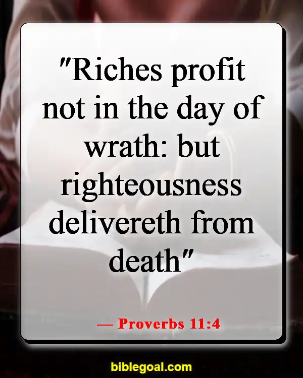 Bible Verse About Losing Material Things (Proverbs 11:4)