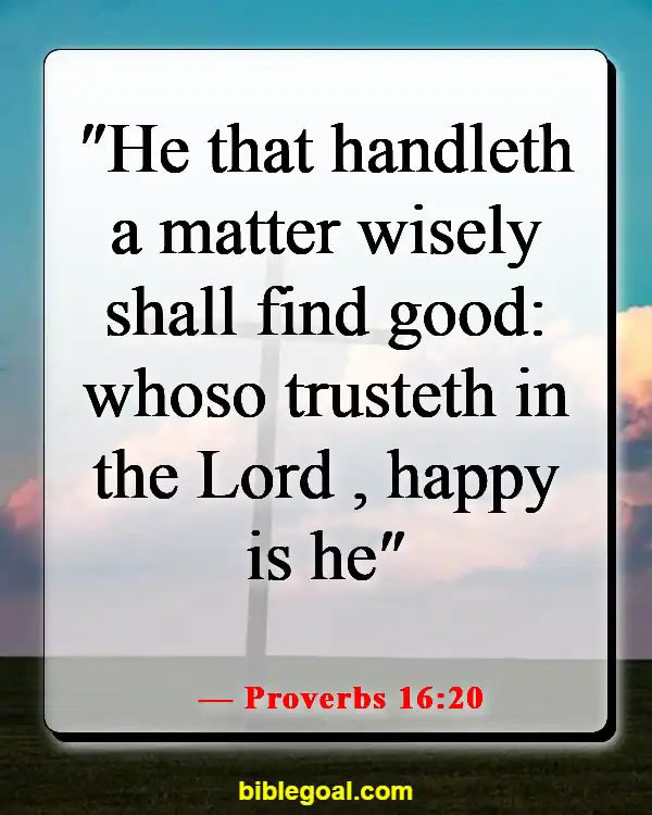 Bible Verse About Abundant Blessings (Proverbs 16:20)