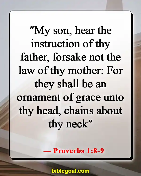 Bible Verse About Family Serving The Lord (Proverbs 1:8-9)
