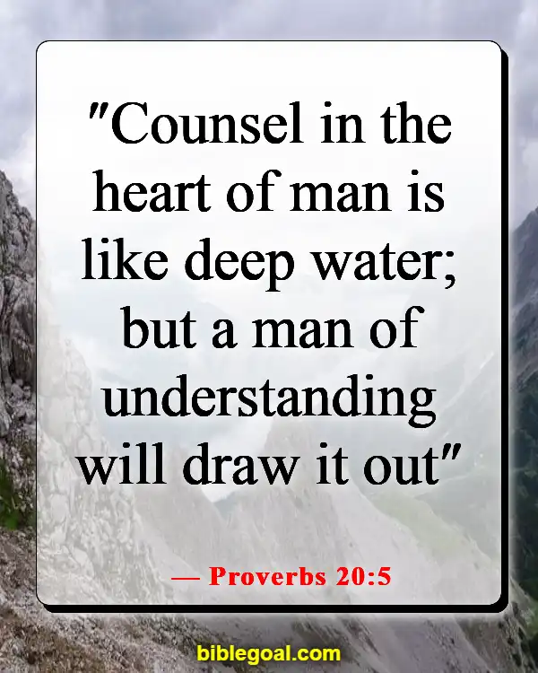 Bible Verses For When You Feel Dumb (Proverbs 20:5)