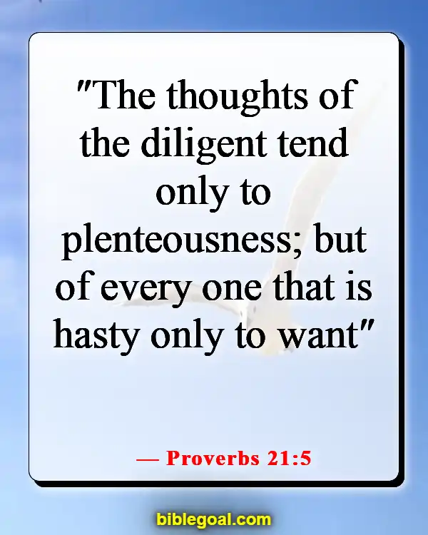 Bible Verses About Making Tough Decisions (Proverbs 21:5)