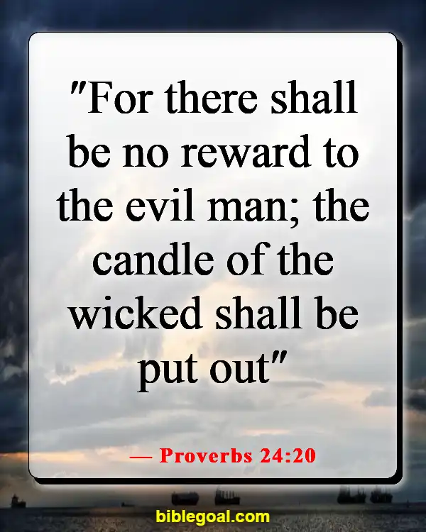Bible Verses About The Wicked Being Punished (Proverbs 24:20)