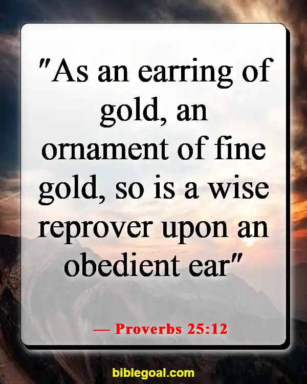Bible Verses About Choosing The Right Friends (Proverbs 25:12)