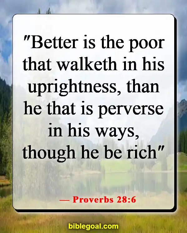 Bible Verses About Doing The Right Thing (Proverbs 28:6)