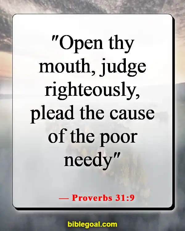 Bible Verses About Judging Others Righteously (Proverbs 31:9)