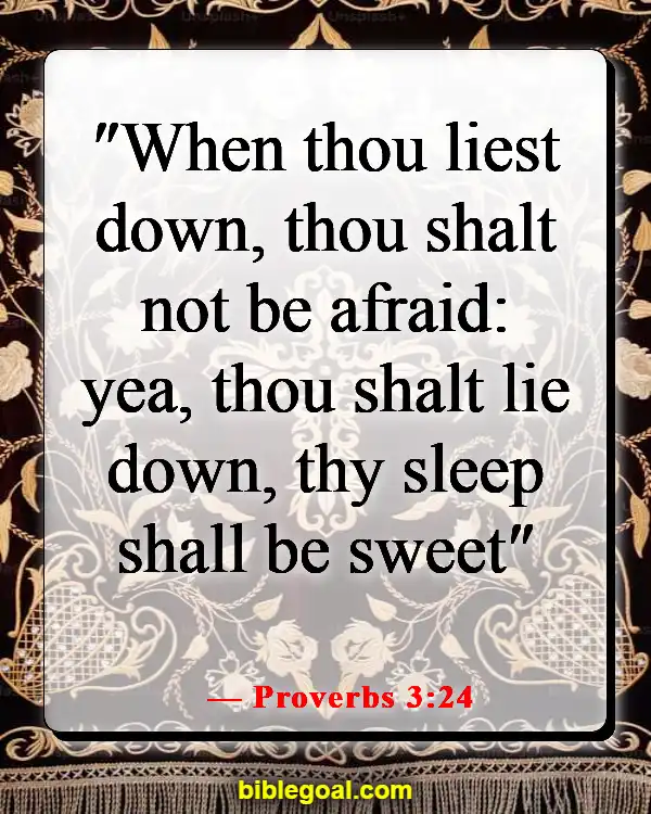 Bible Verses About Peace In The Presence Of God (Proverbs 3:24)