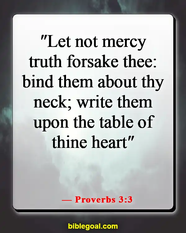 Bible Verses About Being Kind (Proverbs 3:3)