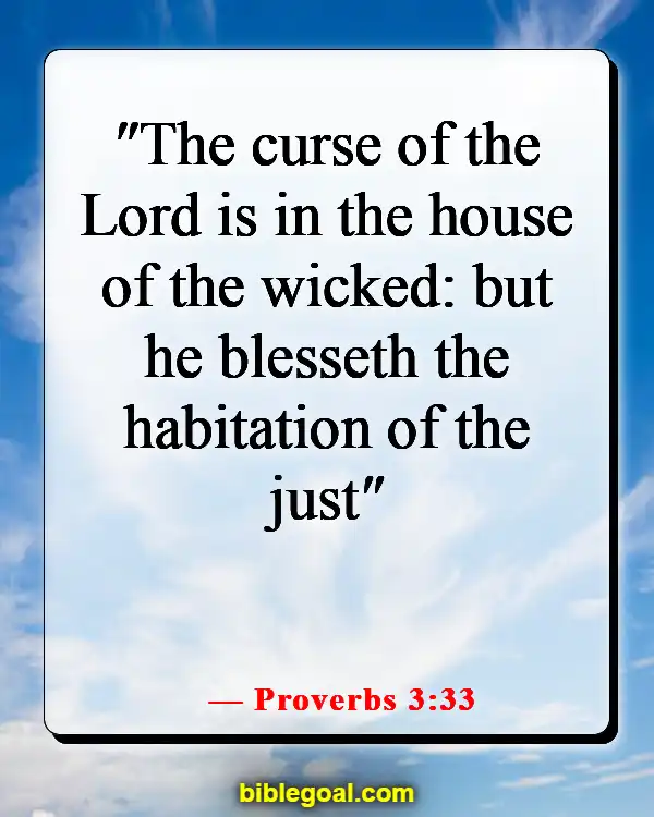 Bible Verses About The Wicked Being Punished (Proverbs 3:33)