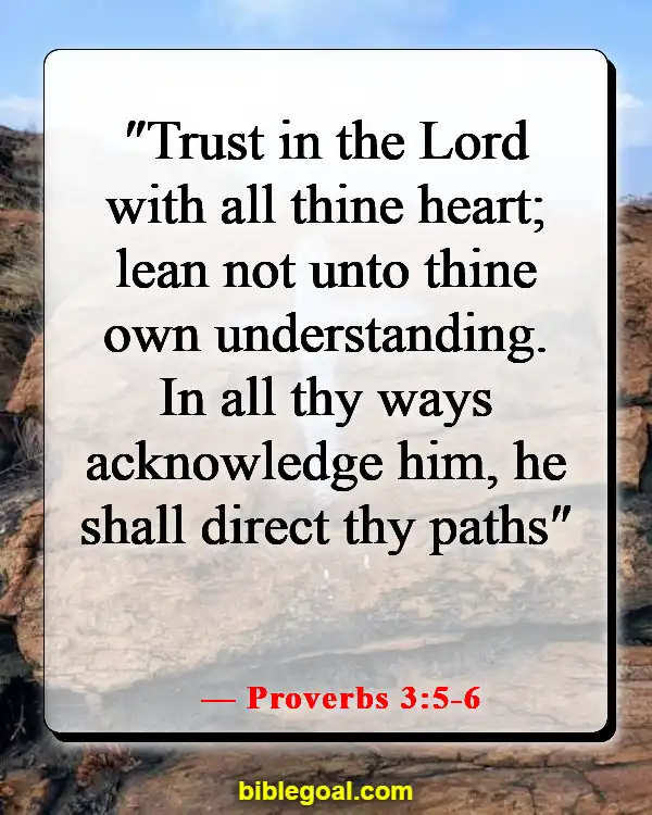 Bible Verse About Hope For The Future (Proverbs 3:5-6)