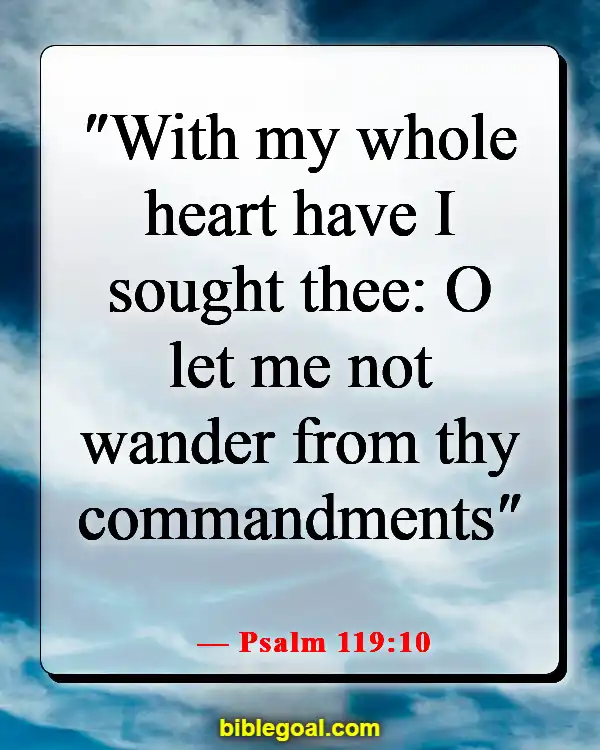 Bible Verses About Abiding By The Law (Psalm 119:10)
