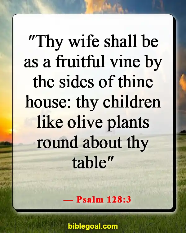 Bible Verse About Family Serving The Lord (Psalm 128:3)