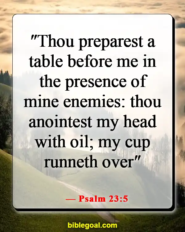 Bible Verse About Abundant Blessings (Psalm 23:5)