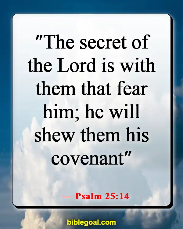 Bible Verse About Intimate Relationship With God (Psalm 25:14)