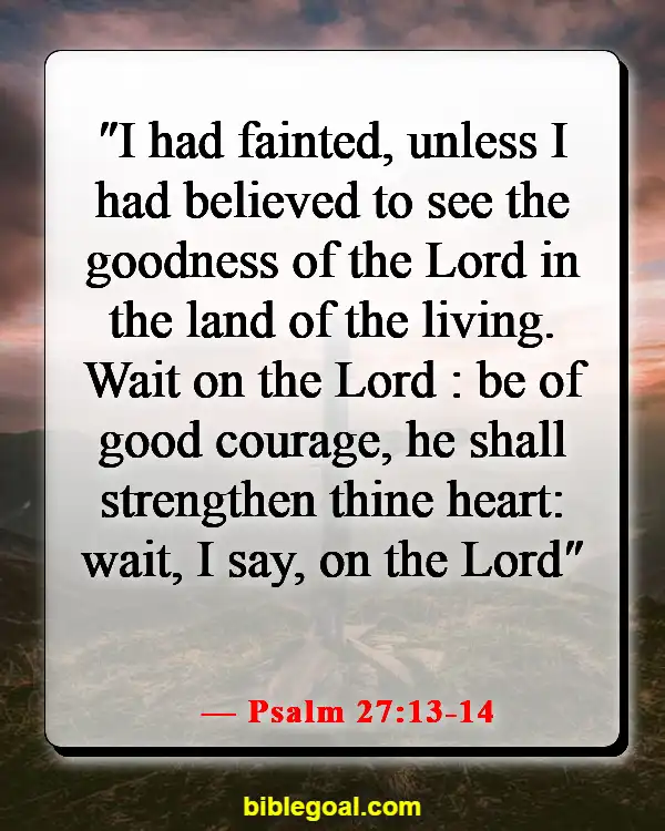 Bible Verses About Looking Forward To The Future (Psalm 27:13-14)