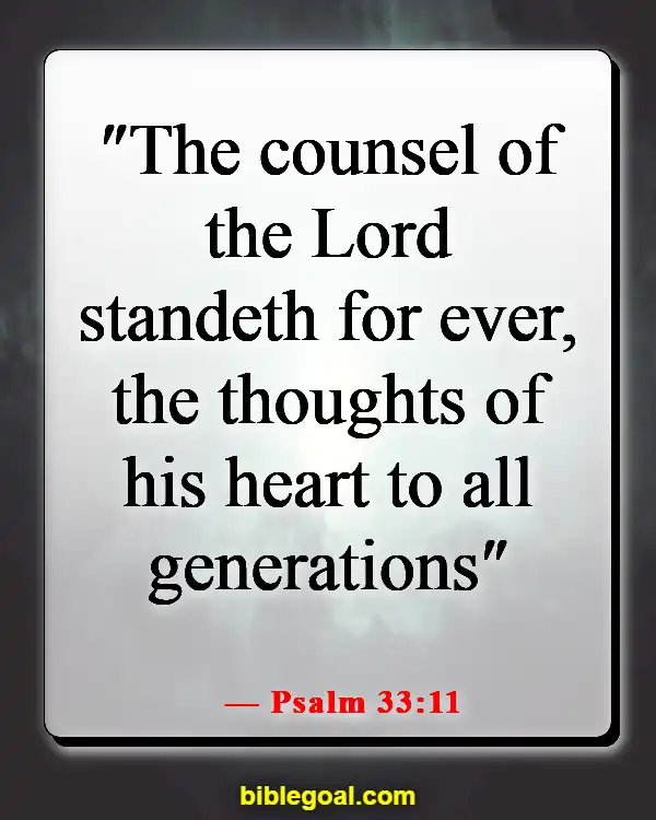 Bible Verses About Destiny (Psalm 33:11)