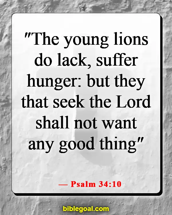 Bible Verse About Abundant Blessings (Psalm 34:10)