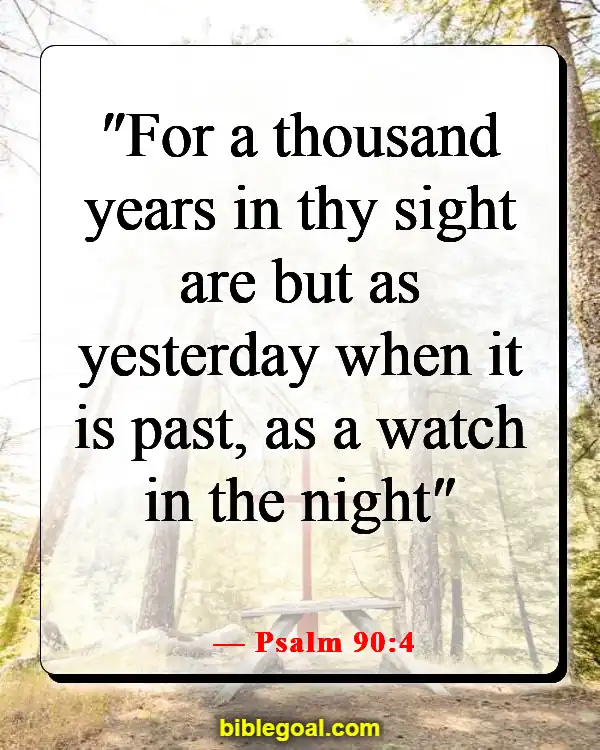 Bible Verse About God's Timing (Psalm 90:4)