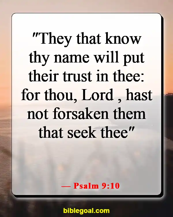 Bible Verses About Waiting For The Right Man (Psalm 9:10)