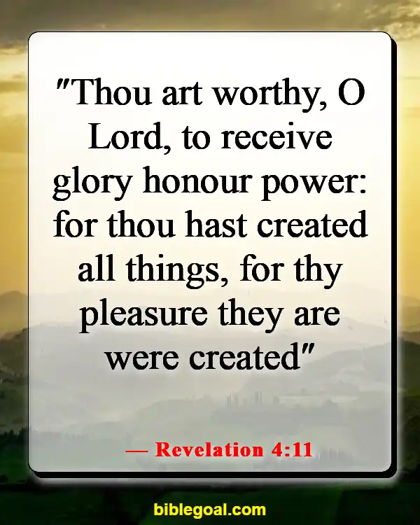 Bible Verses About Glorifying God (Revelation 4:11)