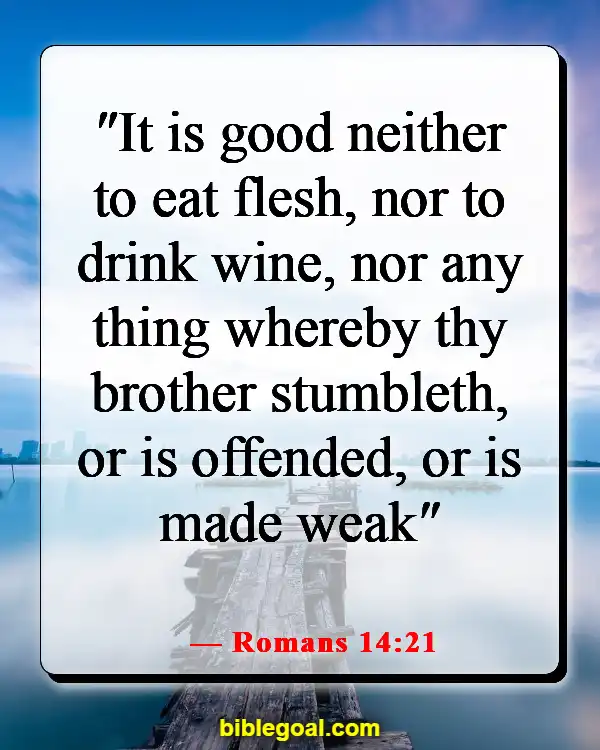 Bible Verses About Food And Fellowship (Romans 14:21)