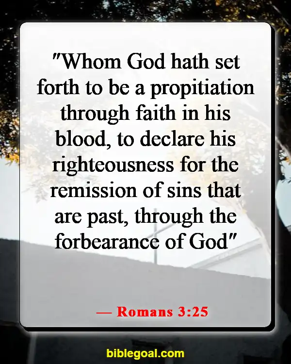 Bible Verses About Sins Being Washed Away (Romans 3:25)