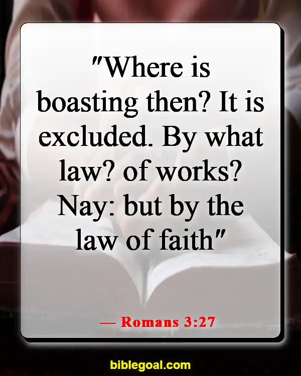 Bible Verses About God’s Unmerited  Favor (Romans 3:27)