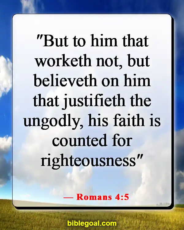 Bible Verses About Salvation Through Christ Alone (Romans 4:5)