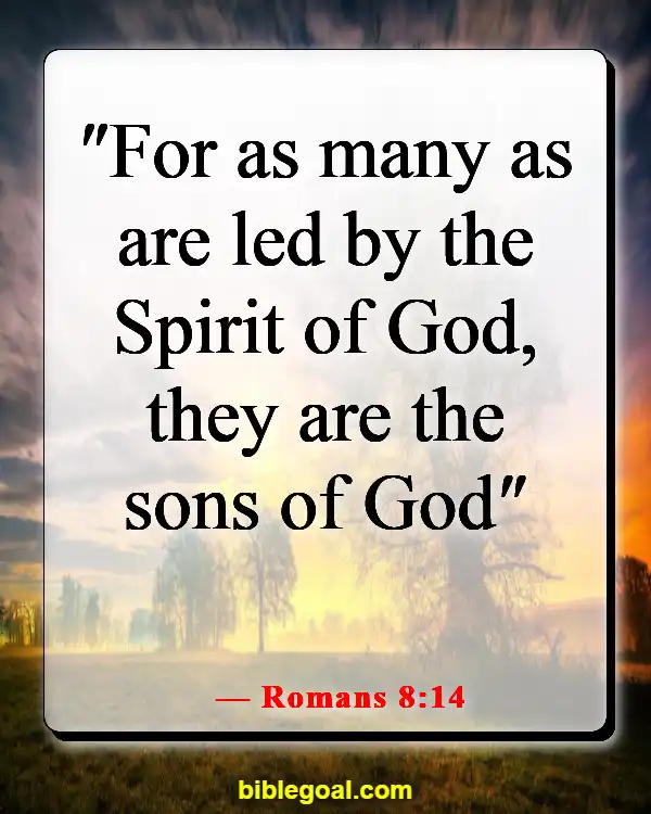 Bible Verses About God Leading Your Path (Romans 8:14)