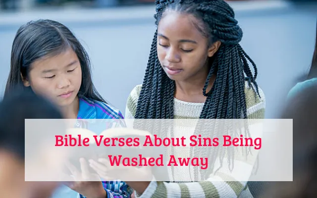 Bible Verses About Sins Being Washed Away